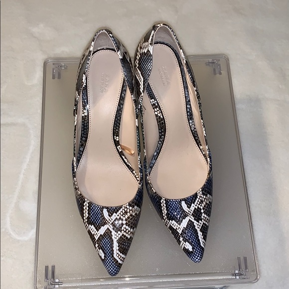 Zara Woman Snakeskin Heels size 38. Never worn - Picture 3 of 10